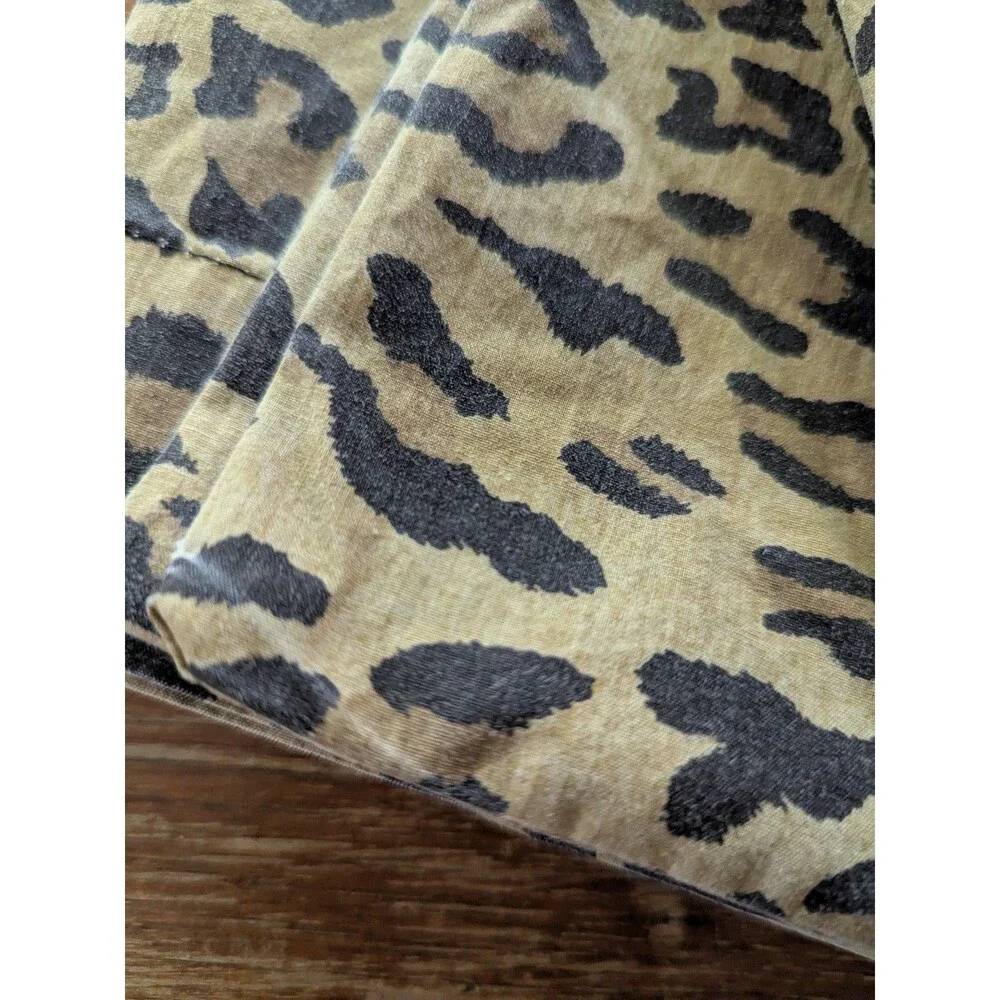 Vintage RALPH LAUREN King Pillowcase Aragon Leopard Print Fabric Custom Second?